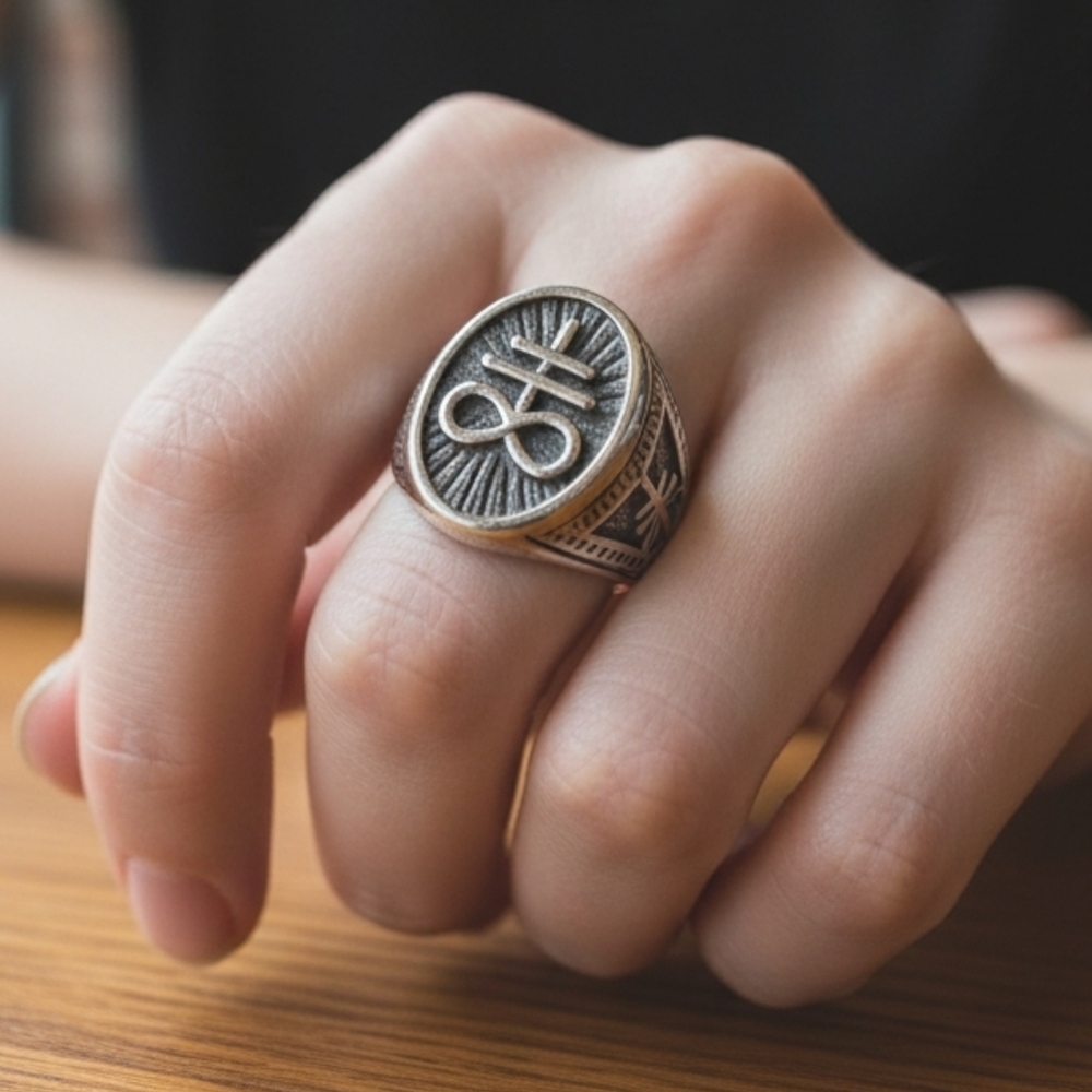 ✨️Leviathan Cross Stainless Steel Unisex Ring Size 8!
